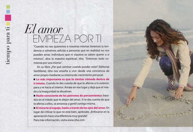 Siempre Mujer Magazine, EEUU El amor empieza por ti. Marzo 2009