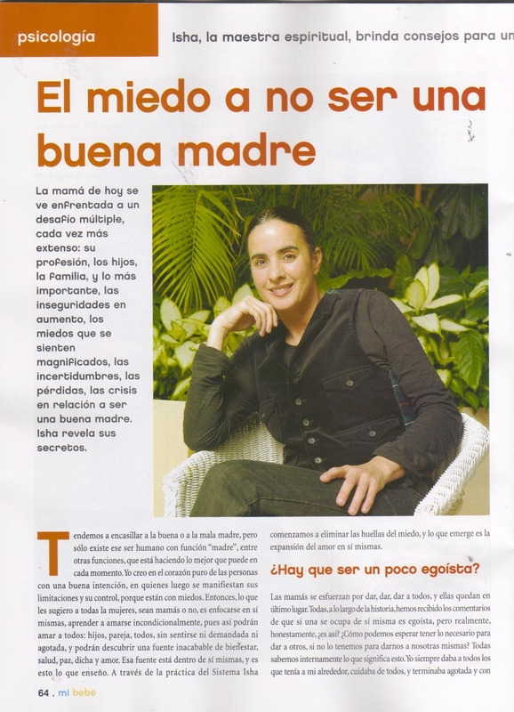 Revista Mi Bebé, Argentina El miedo a no ser una buena madre. Julio 2011