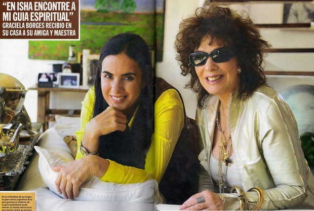 Revista Caras, Argentina En Isha encontré a mi guía espiritual. Octubre, 2011