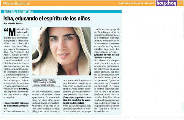 Isha Judd, Educando el espíritu de los niños