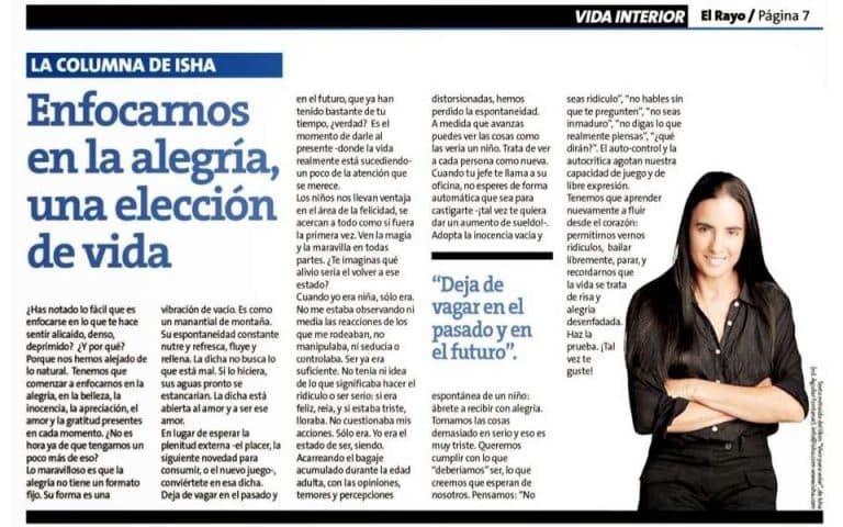 Enfocarnos en la alegría, una lección de vida