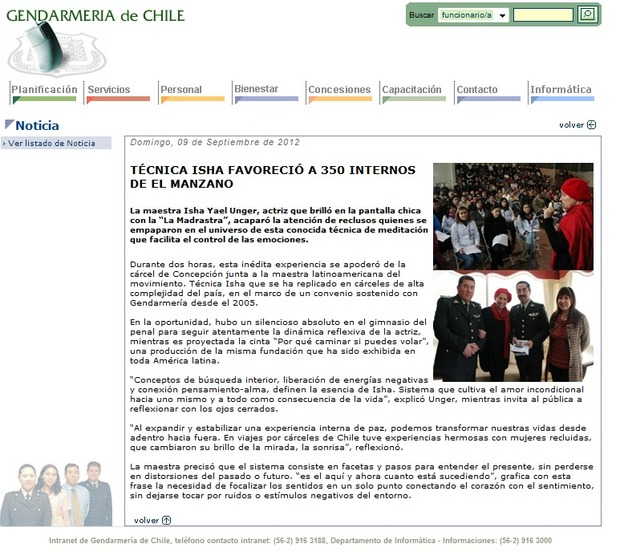 Noticias Gendarmería de Chile