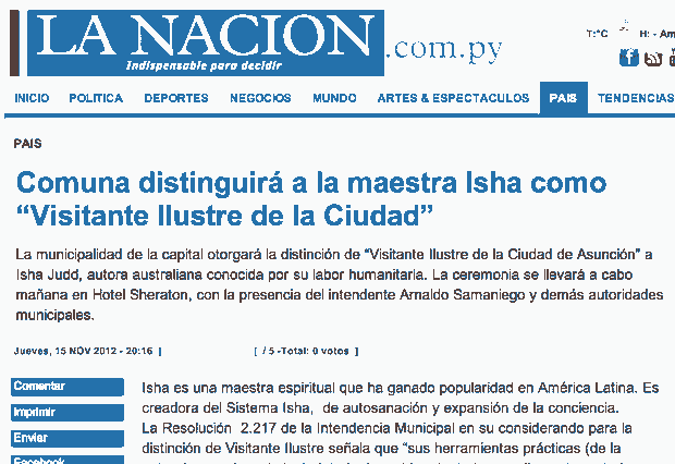 Periódico La Nación, Paraguay