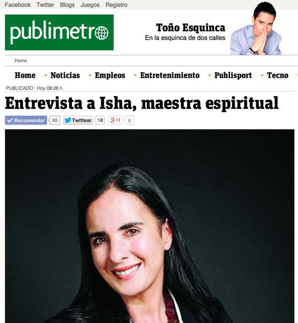 Publimetro México. Toño Esquinca entrevista a Isha