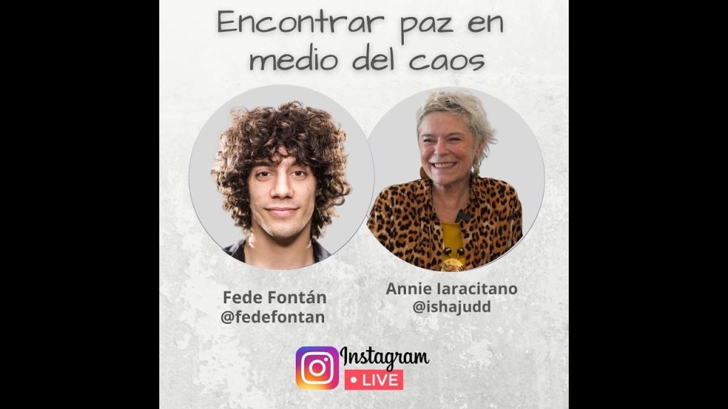 Encuentra paz en medio del caos. Annie nos comparte en Instagram con Fede Fontán.