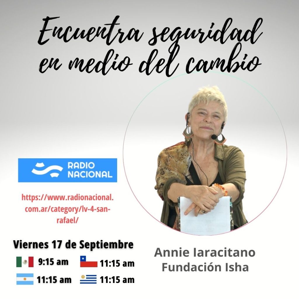 Entrevista Encuentra seguridad en medio del cambio a Annie en radio nacional Argentina