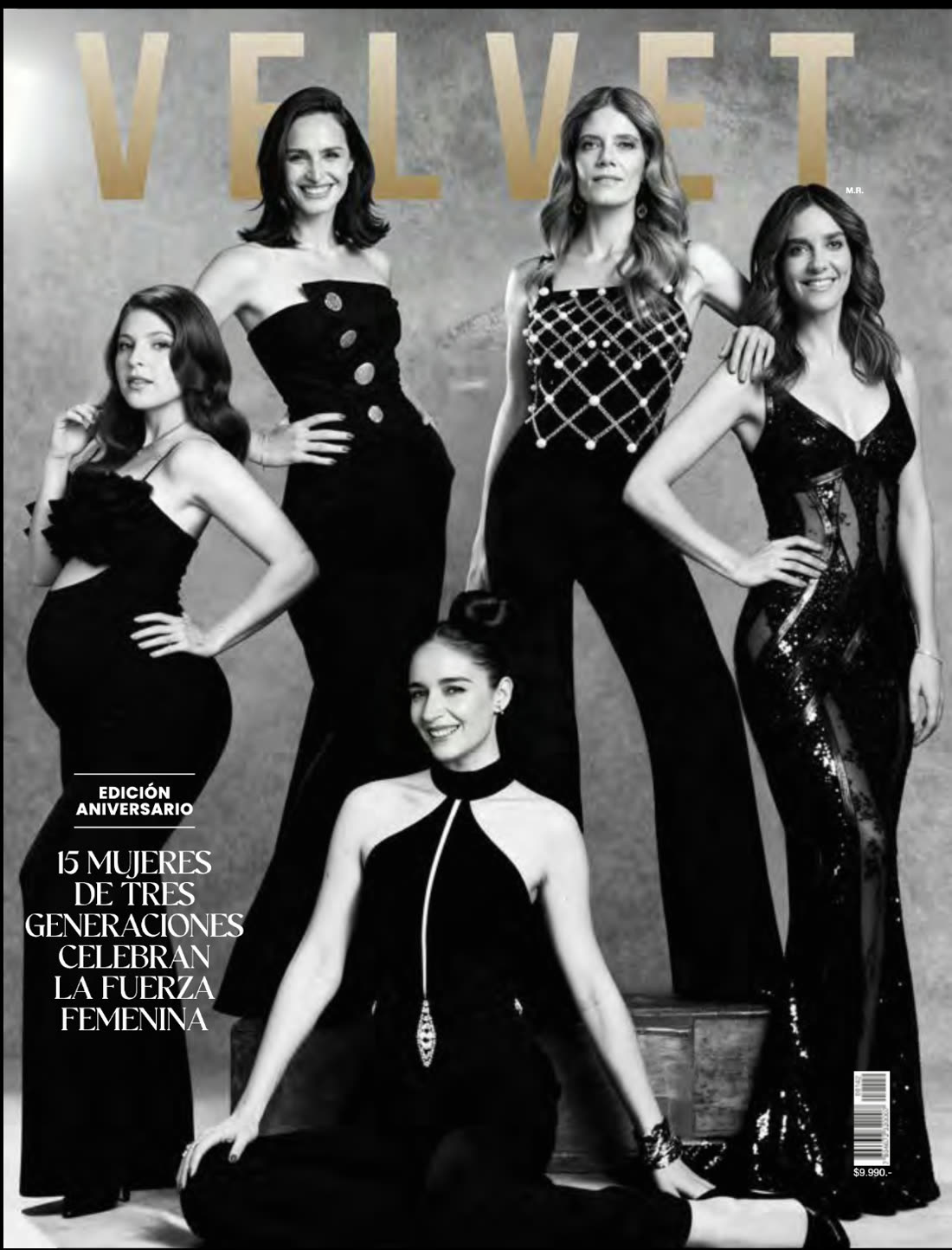 Portada de la edición aniversario de la revista Velvet, Chile, octubre y noviembre de 2025.